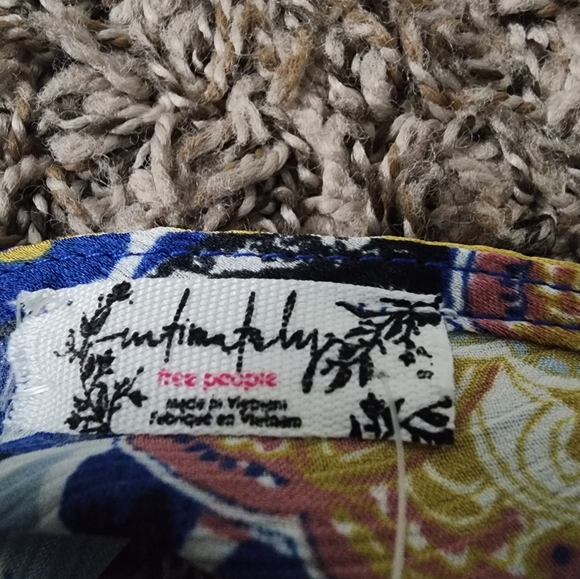 NWT Free People Weekend In Montauk Ocean Floral Combo Crop Top S - Picture 4 of 5